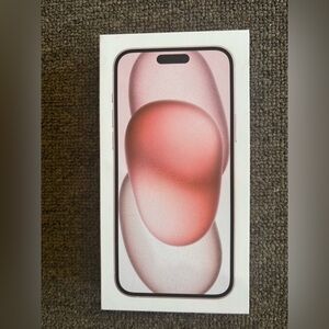 Empty box for iPhone 15 Plus, pink, 128GB